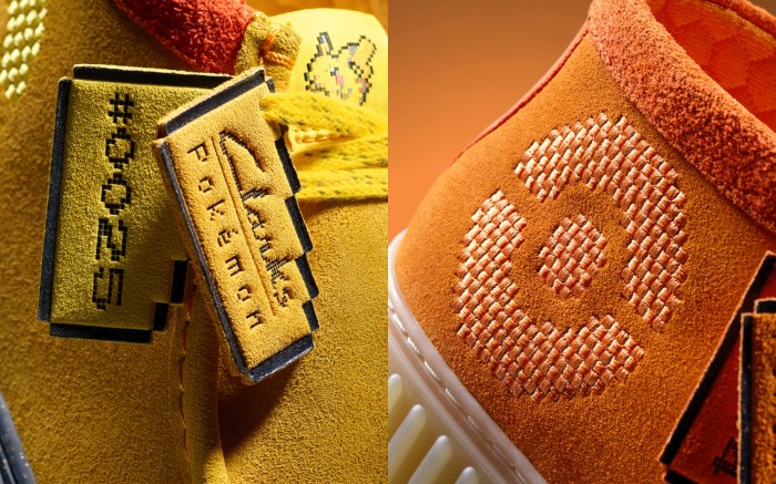 Pok&eacute;mon, Clarks, collaboration, Pikachu, suede.